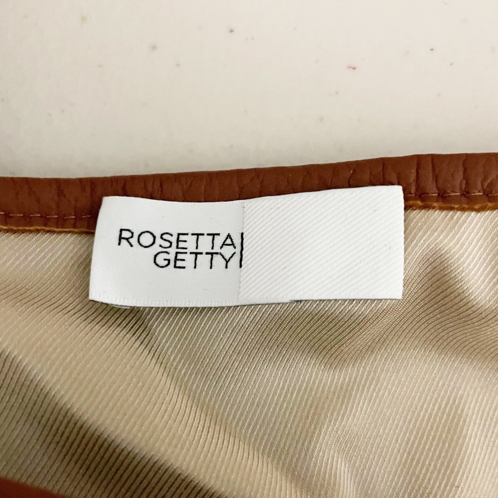 Rosetta Getty Houndstooth Woven Pattern Leather T… - image 2